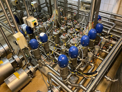 Alfa Laval pneumatic valve station