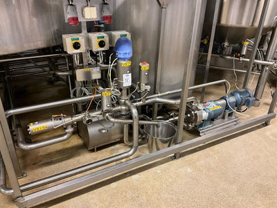 Alfa Laval Pneumatic valve and pump setup