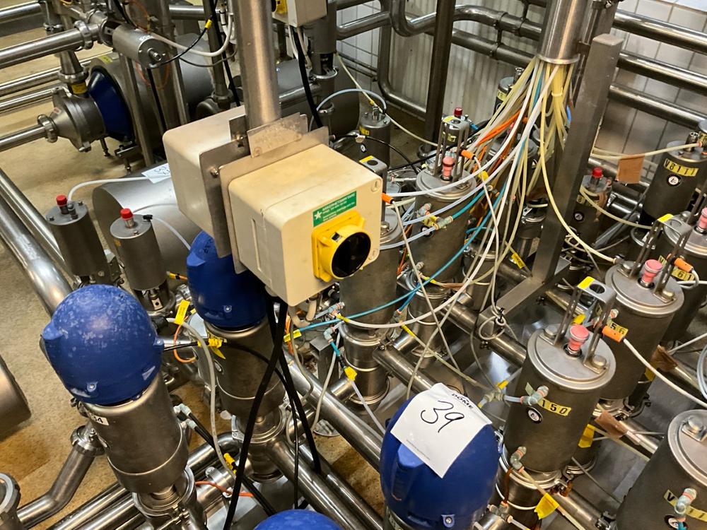 Alfa Laval pneumatic valve station
