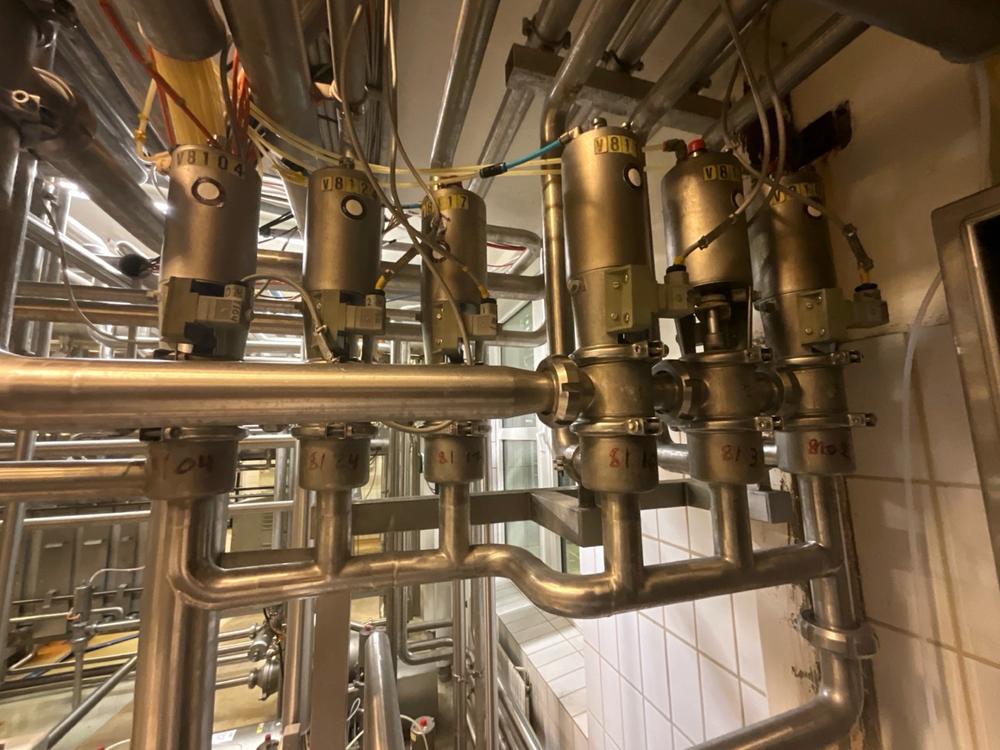 Alfa Laval pneumatic valve station