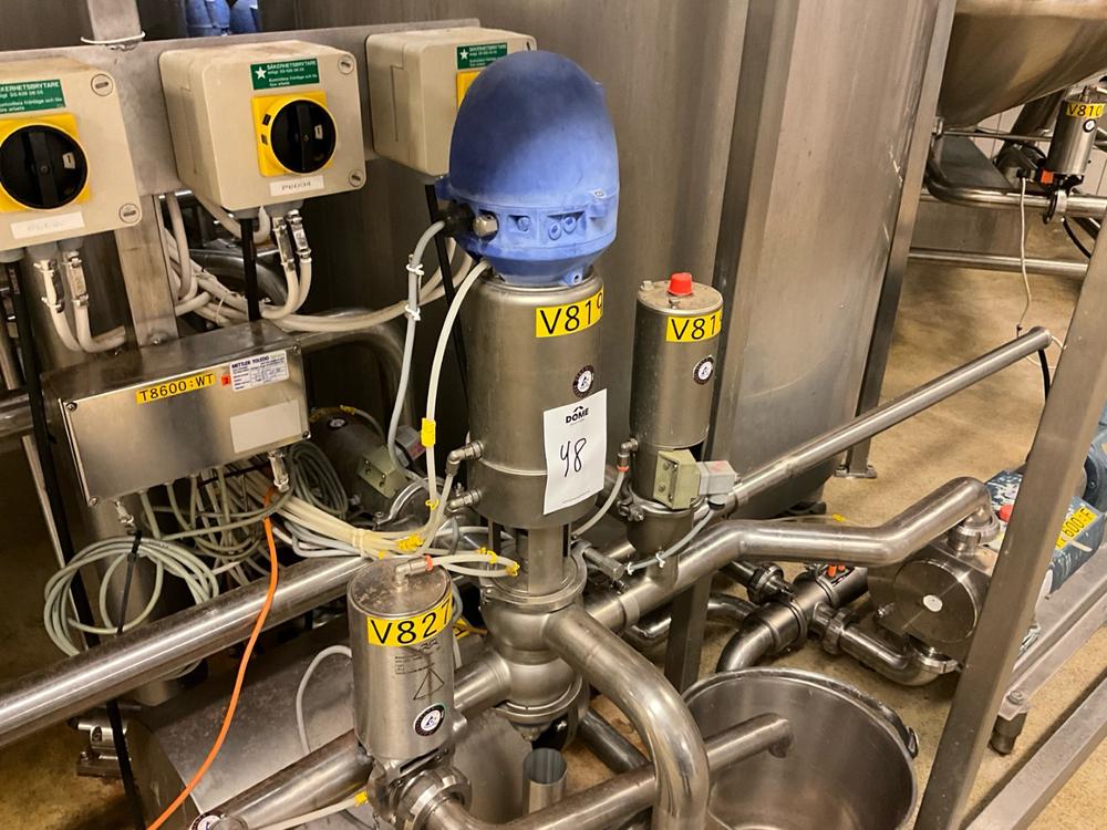 Alfa Laval Pneumatic valve and pump setup