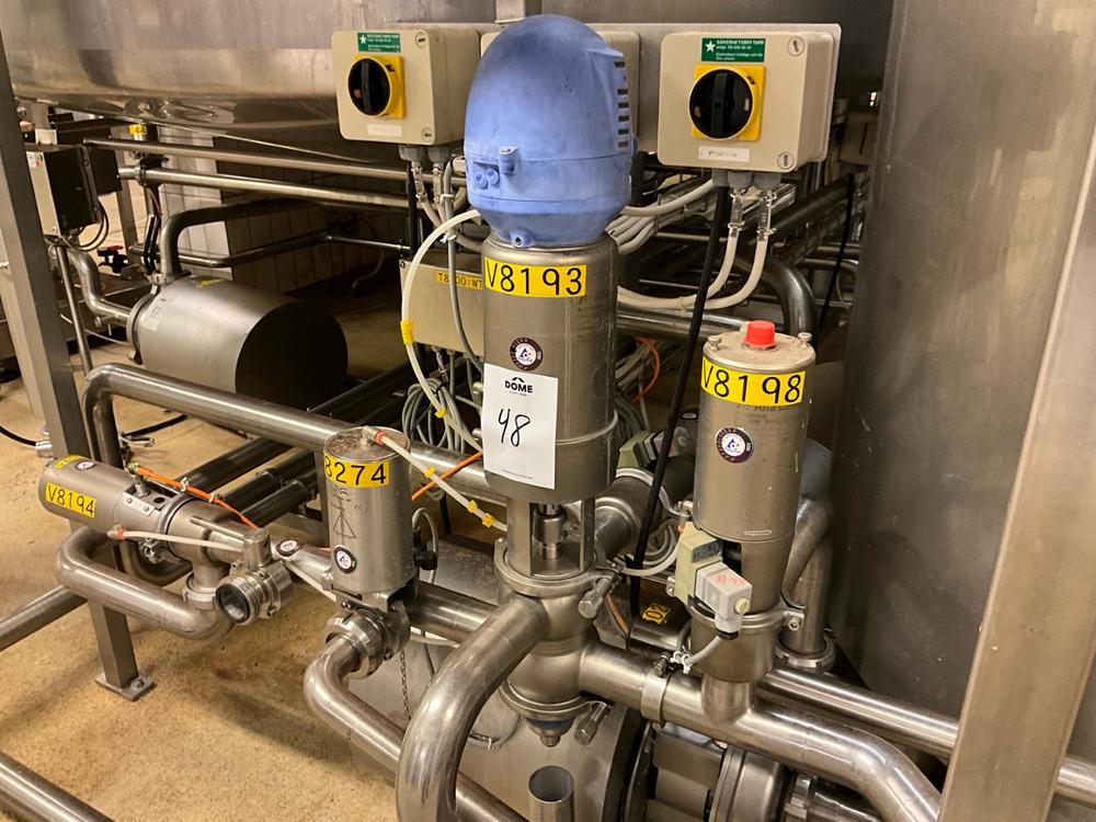 Alfa Laval Pneumatic valve and pump setup