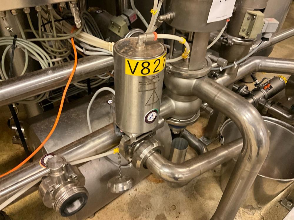 Alfa Laval Pneumatic valve and pump setup