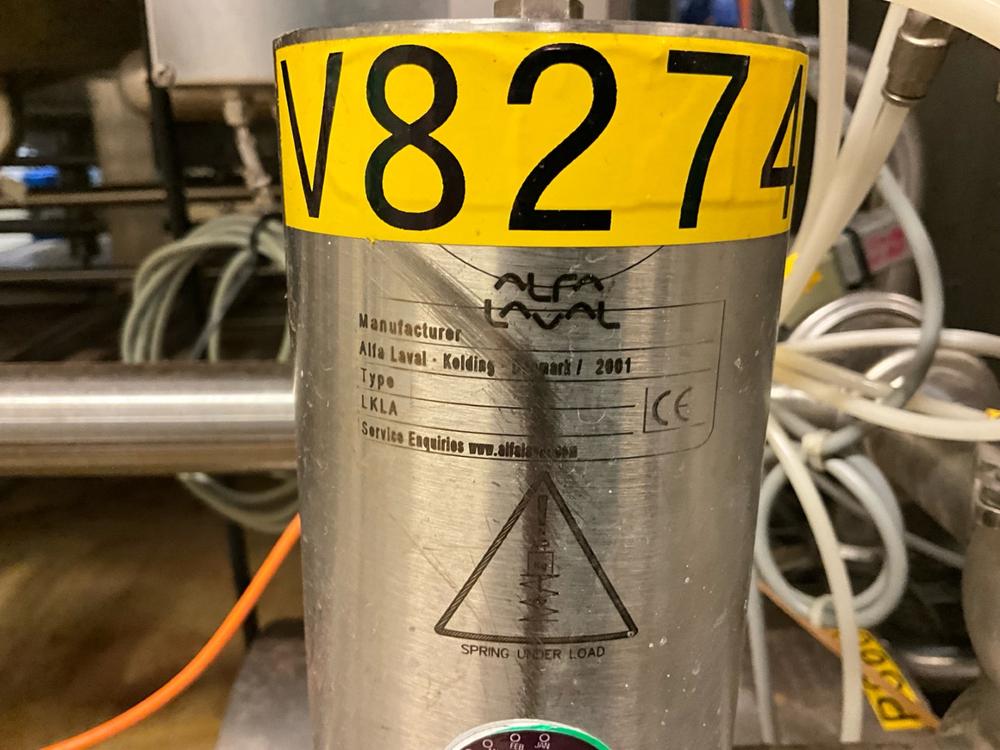 Alfa Laval Pneumatic valve and pump setup