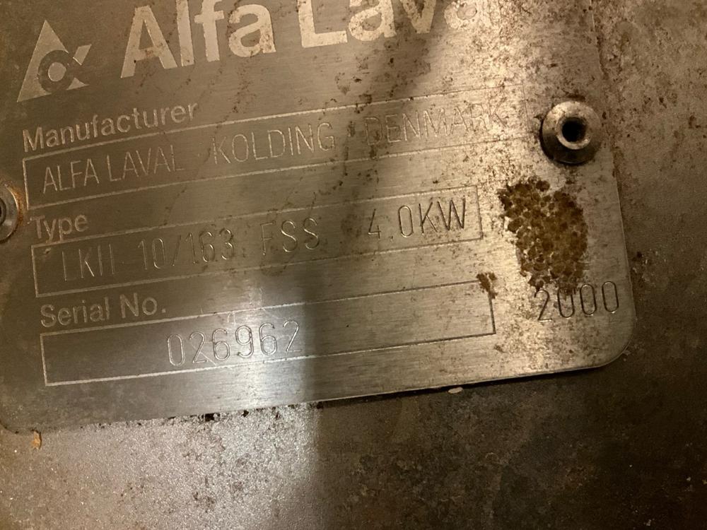 Alfa Laval Pneumatic valve and pump setup